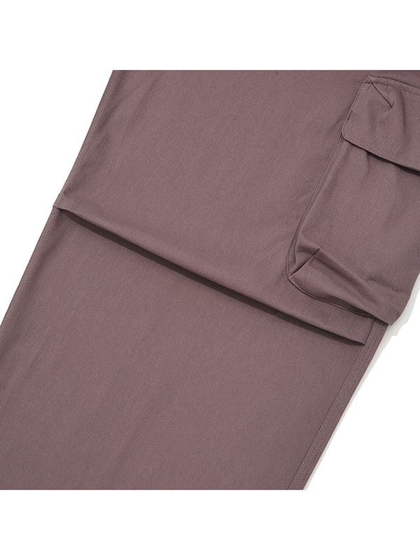 COTTON CARGO PANTS [DARK PINK]