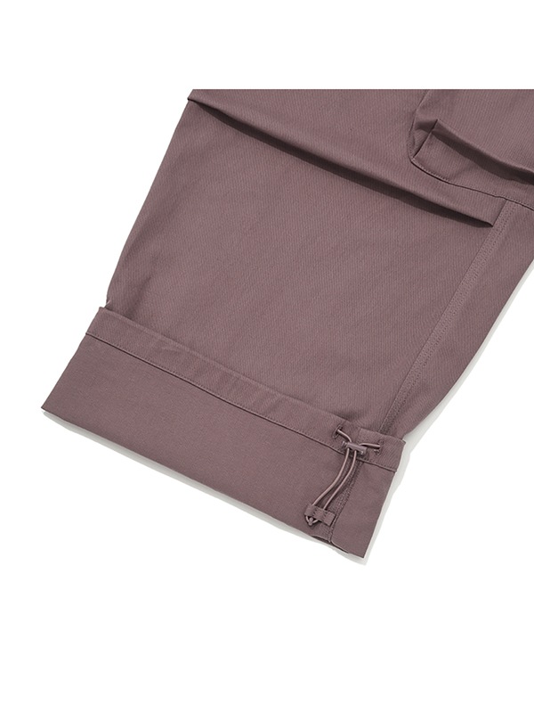 COTTON CARGO PANTS [DARK PINK]