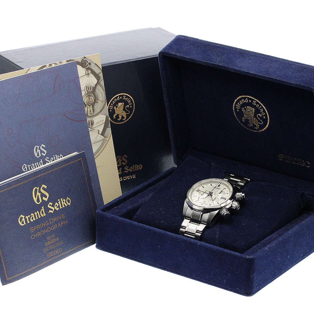 セイコー SEIKO SBGC001/9R86-0AA0 グランドセイコー クロノグラフ パワーリザーブ スプリングドライブ メンズ 箱付 メーカーOH済_881962【中古】 セイコー SEIKO SBGC001/9R86-0AA0 グランドセイコー クロノグラフ パワーリザーブ スプリングドライブ メンズ 箱付 メーカーOH済_881962【中古】