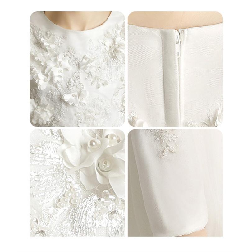 (WJ Fashion)ピアノ発表会 ドレス 子供 女の子 ホワイト 白 グレー 発表会ドレス 長袖 子ども ワンピース お祝い日 演奏会 音楽会 フォーマル 誕生日 撮影 パーティー