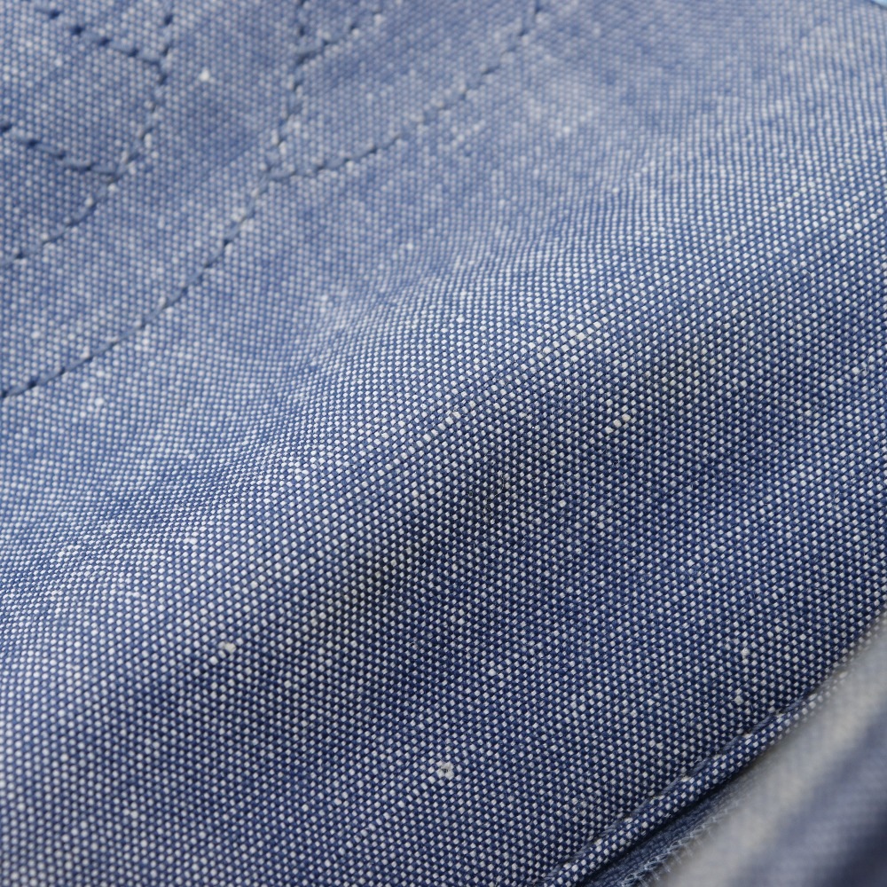 チェーンショルダー マトラッセ ダブルチェーン ショルダーバッグ デニム 青 レディース 中古品 チェーンショルダー マトラッセ ダブルチェーン ショルダーバッグ デニム 青 レディース 中古品