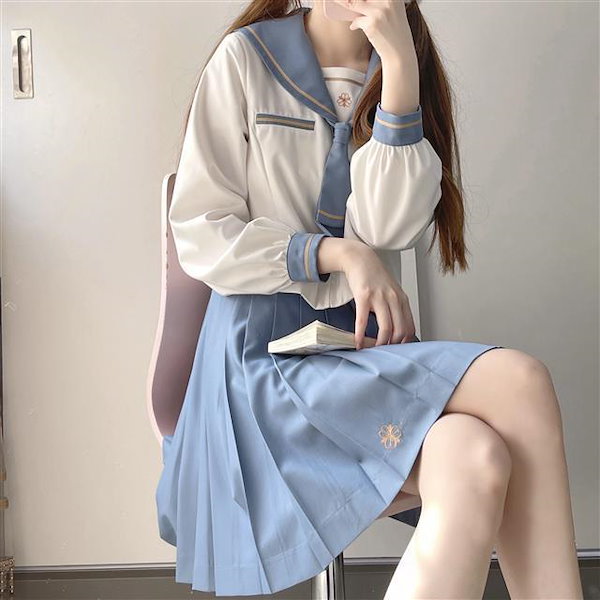 Qoo10] JK桜時川セーラー服女子高生夏服半袖JK