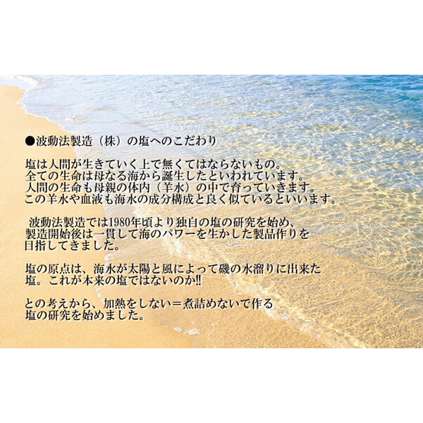 塩 天日塩 天然塩 波動の塩 450g 3袋セット 純金箔入り