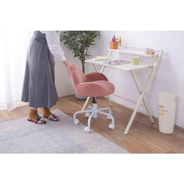 デスクチェア 椅子 オフィスチェア かわいい ガーリー フェミニン 女の子 女子 デザイン 丸み コロンとした キャスター付き 背もたれ 昇降式 回転式 デスクチェア 椅子 オフィスチェア かわいい ガーリー フェミニン 女の子 女子 デザイン 丸み コロンとした キャスター付き 背もたれ 昇降式 回転式