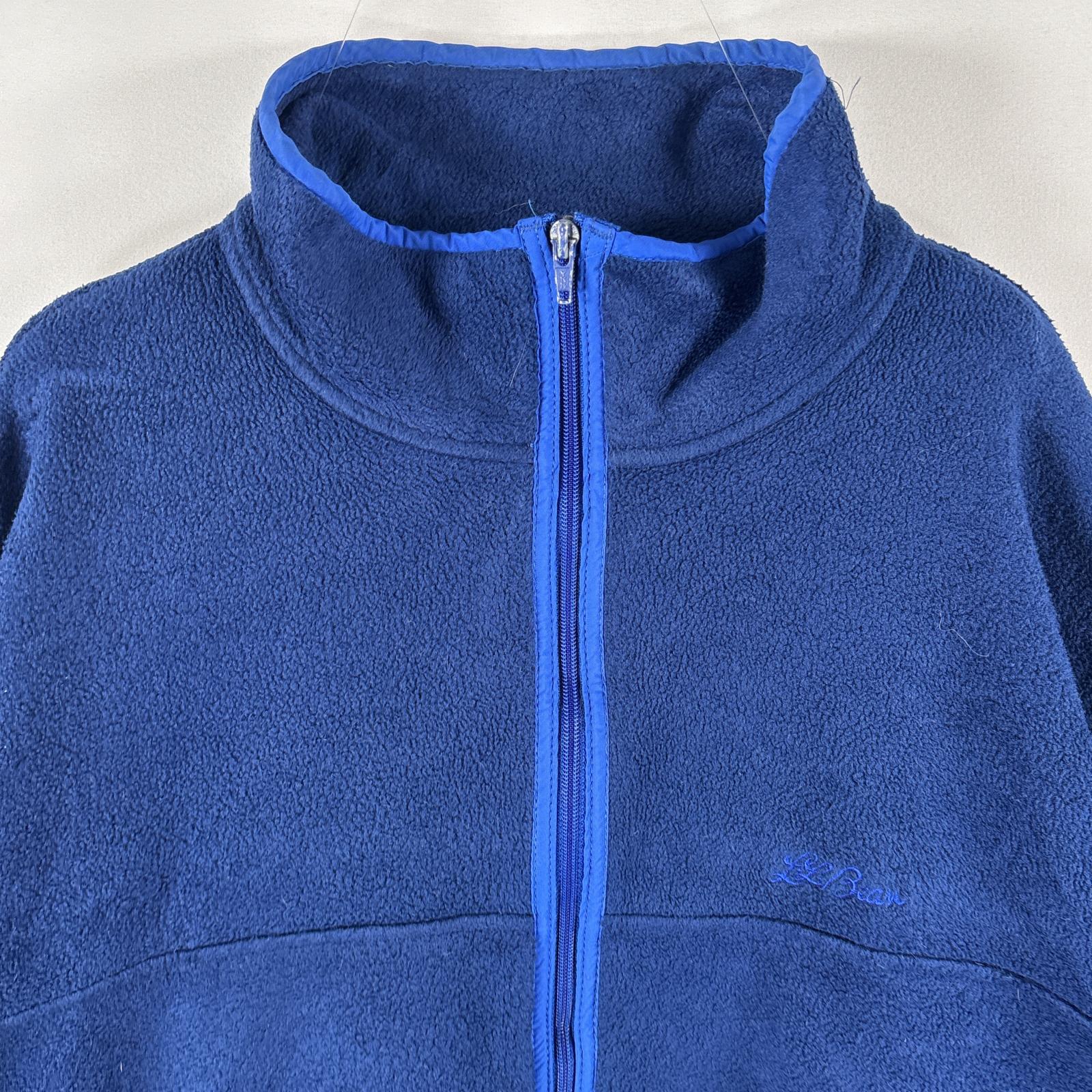 古着 80s/80年代 ヴィンテージ フルジップフリースジャケット ワンポイント刺繍 筆記体 ロゴ ブルー系 メンズ 古着 80s/80年代 ヴィンテージ フルジップフリースジャケット ワンポイント刺繍 筆記体 ロゴ ブルー系 メンズ