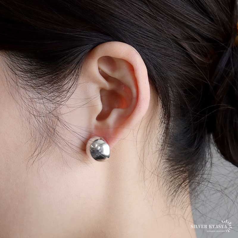 シルバー925 ボールピアス [ce377]