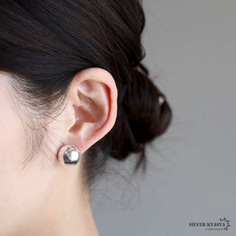 シルバー925 ボールピアス [ce377]