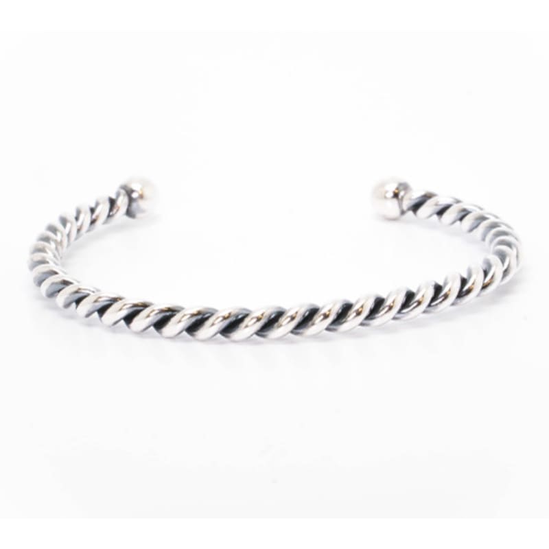 HR 08B (BTS JUNG KOOK着用) btsジョングク着用 [HARANG] HR 08B Silver Twist Bangle