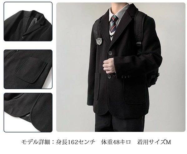 チェスターコート 重ね着風 トレンチコート 春 冬 防風 防寒 暖かさ ロング丈 ダブルボタン アウター 通学 メルトンコート カジュアル ゆったり オフィス デート冬 春 JK制服 ボダン付き 学院 チェスターコート 重ね着風 トレンチコート 春 冬 防風 防寒 暖かさ ロング丈 ダブルボタン アウター 通学 メルトンコート カジュアル ゆったり オフィス デート冬 春 JK制服 ボダン付き 学院