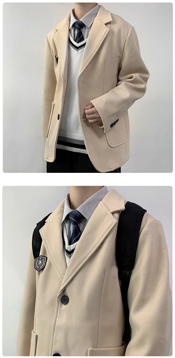 チェスターコート 重ね着風 トレンチコート 春 冬 防風 防寒 暖かさ ロング丈 ダブルボタン アウター 通学 メルトンコート カジュアル ゆったり オフィス デート冬 春 JK制服 ボダン付き 学院 チェスターコート 重ね着風 トレンチコート 春 冬 防風 防寒 暖かさ ロング丈 ダブルボタン アウター 通学 メルトンコート カジュアル ゆったり オフィス デート冬 春 JK制服 ボダン付き 学院