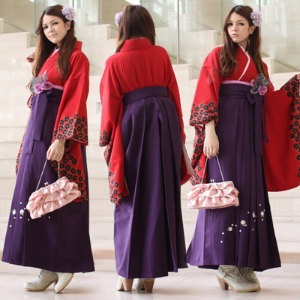 レンタル卒業式　袴 レンタルセット 女［往復送料0円］卒業式 2尺袖着物＆袴 フルセットレンタル