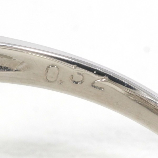 PT900 プラチナ リング 14号 パール(真珠) 13mm ダイヤ 0.32 ジュエリー 中古 PT900 プラチナ リング 14号 パール(真珠) 13mm ダイヤ 0.32 ジュエリー 中古