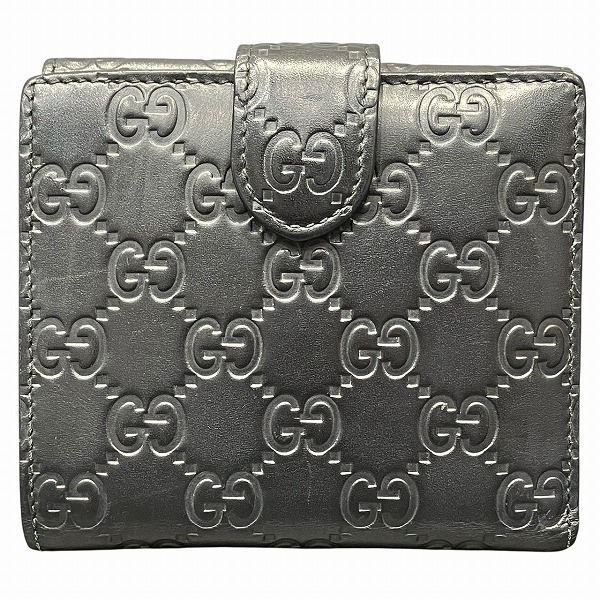 グッチ グッチシマ インターロッキングG 369676 財布 2つ折り財布 レディース【中古】 グッチ グッチシマ インターロッキングG 369676 財布 2つ折り財布 レディース【中古】
