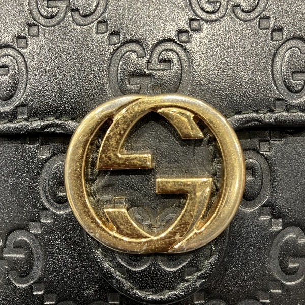 グッチ グッチシマ インターロッキングG 369676 財布 2つ折り財布 レディース【中古】 グッチ グッチシマ インターロッキングG 369676 財布 2つ折り財布 レディース【中古】