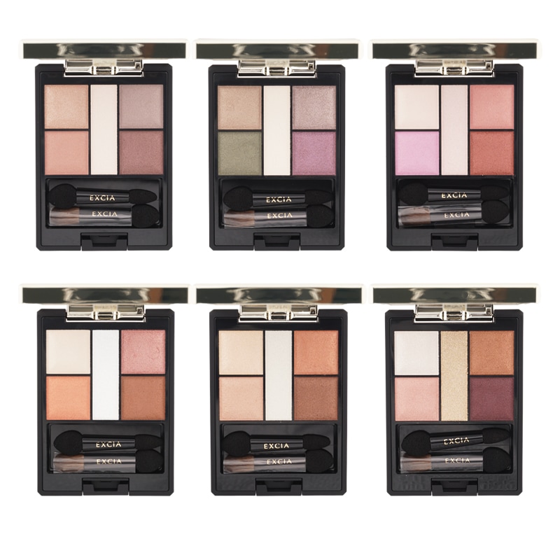 エクシア アイカラー カンテット [6種類から選べる] 6.0g 透明感 オイルコーティング チップ ブラッシュ付 [ギフトラッピング対応]