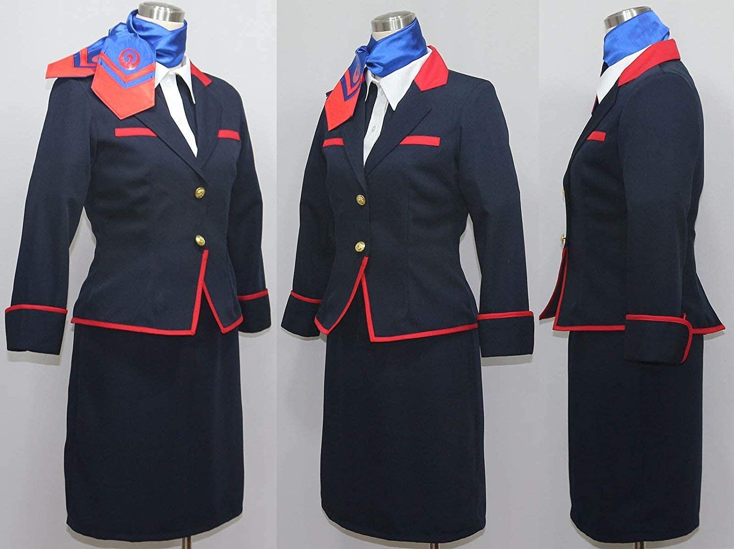 キャビンアテンダントコスプレ衣装 スチュワーデス CA コスチューム CA制服 JAL 日本航空