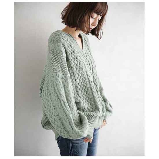 新作 キーネック ニット ケーブル編み セーター プルオーバー レディース 長袖 Vネック 新作 キーネック ニット ケーブル編み セーター プルオーバー レディース 長袖 Vネック