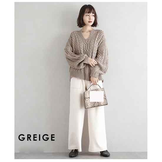 新作 キーネック ニット ケーブル編み セーター プルオーバー レディース 長袖 Vネック 新作 キーネック ニット ケーブル編み セーター プルオーバー レディース 長袖 Vネック