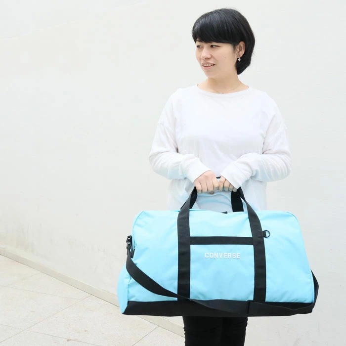 ボストンバッグ 修学旅行 大容量 メンズ レディース 斜めがけバッグ ボストン 60cm 50L CONVERSE 75-95 ショルダーバッグ スポーツ アウトドア ロゴ 男子