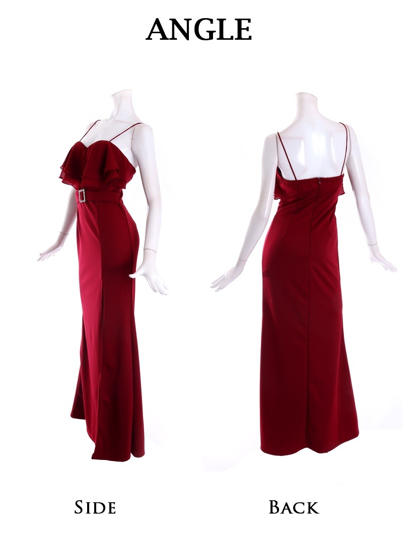 フリル スリット マーメイド ストレッチ 単色 キャミソール 体験 プチプラ ロングドレス キャバドレス RyuyuChick フリル スリット マーメイド ストレッチ 単色 キャミソール 体験 プチプラ ロングドレス キャバドレス RyuyuChick