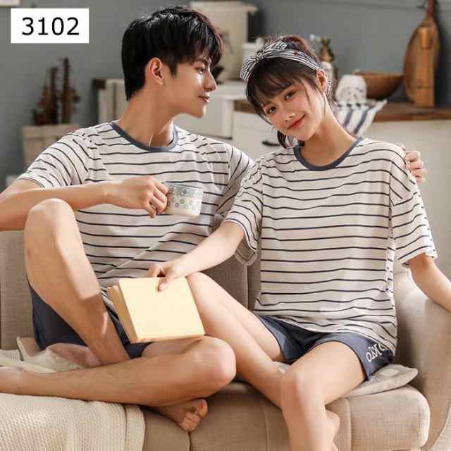 新品 パジャマ カップル ペアルック パジャマ 綿 夏ルームウェア ペアパジャマ半袖 ドット柄 ペアパジャマ オシャレ レディース/メンズ部屋着 パジャマ プレゼント 新品 パジャマ カップル ペアルック パジャマ 綿 夏ルームウェア ペアパジャマ半袖 ドット柄 ペアパジャマ オシャレ レディース/メンズ部屋着 パジャマ プレゼント