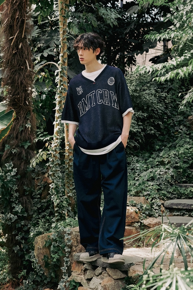 【ROMANTIC CROWN】RMTCRW V NECK KNIT JERSEY 【ROMANTIC CROWN】RMTCRW V NECK KNIT JERSEY