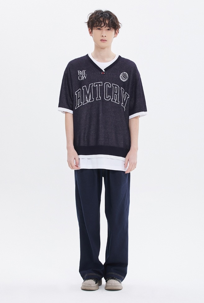 【ROMANTIC CROWN】RMTCRW V NECK KNIT JERSEY 【ROMANTIC CROWN】RMTCRW V NECK KNIT JERSEY
