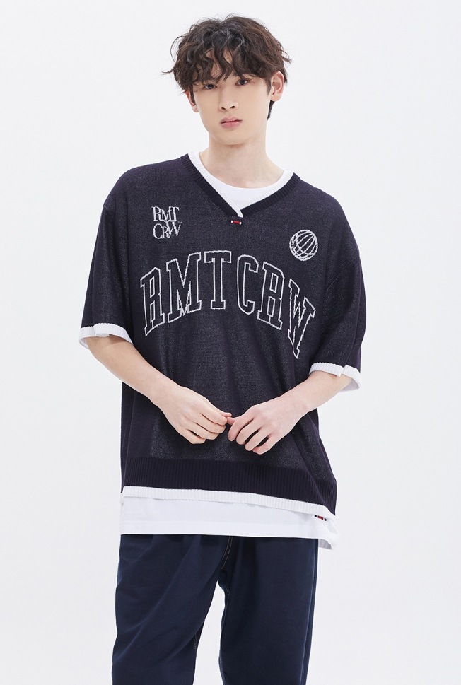 【ROMANTIC CROWN】RMTCRW V NECK KNIT JERSEY 【ROMANTIC CROWN】RMTCRW V NECK KNIT JERSEY