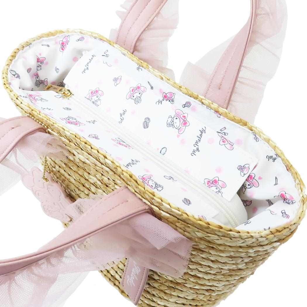 マイメロディ 手提げかばん チュールハンドルトートバッグ サンリオ キャラクター グッズ