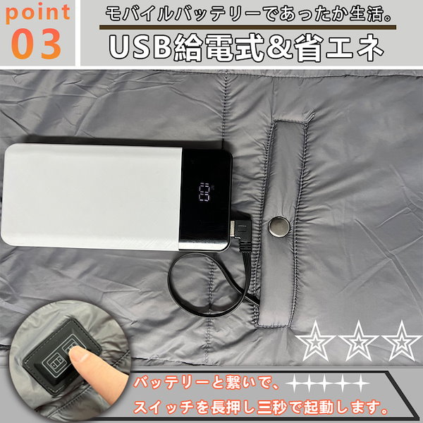 Qoo10] 電気毛布 掛け着る兼用 着る電気毛布 5