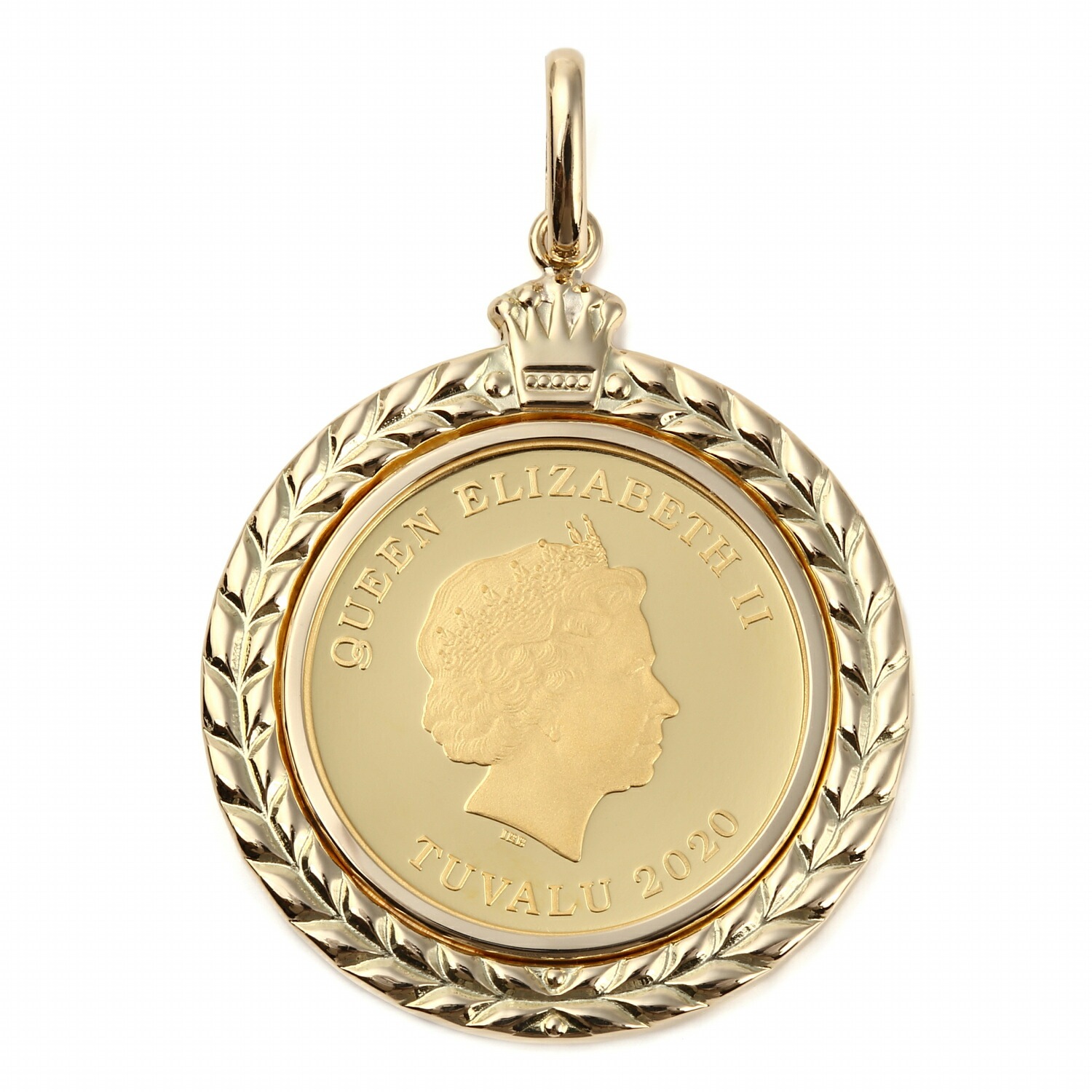 純金 K24 ホース 1/5oz 金貨 コイン ペンダントトップ デザイン枠 K18 馬 新品 送料