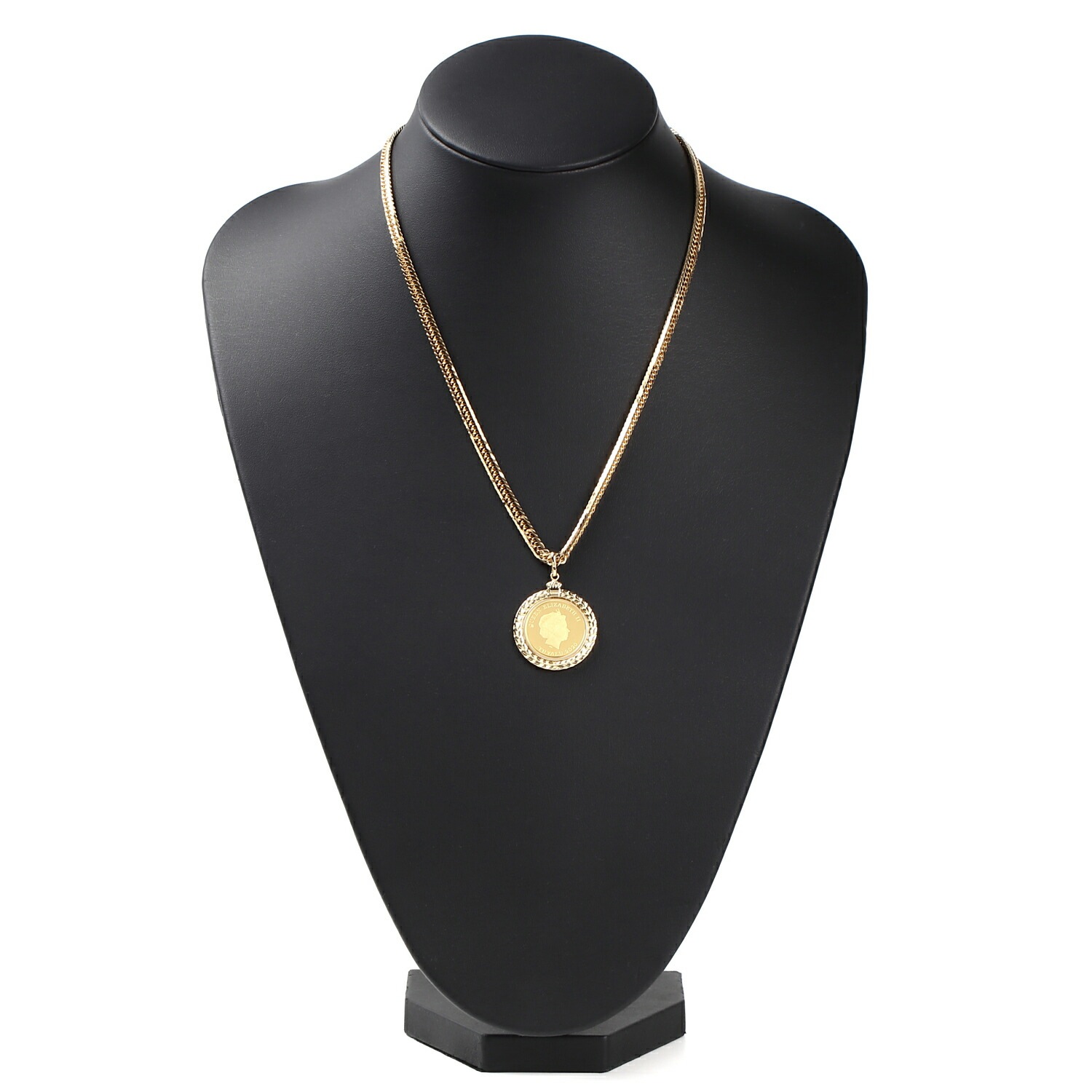 純金 K24 ホース 1/5oz 金貨 コイン ペンダントトップ デザイン枠 K18 馬 新品 送料