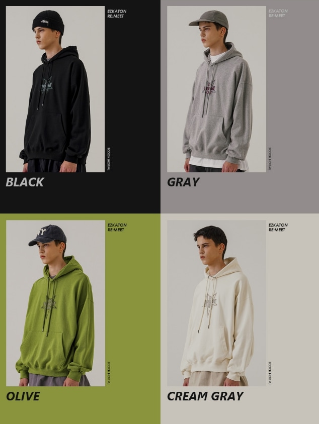 [ EZKATON ]★TWILIGHT HEAVY COTTON HOODIE EZKATON] Twilight Heavy Cotton Hoodie パーカー