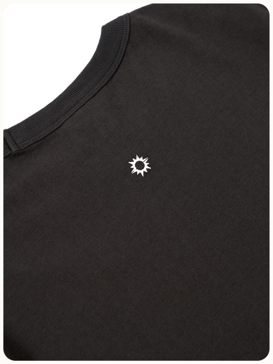 HELLO SUNRISE Original Logo Tee Charcoal