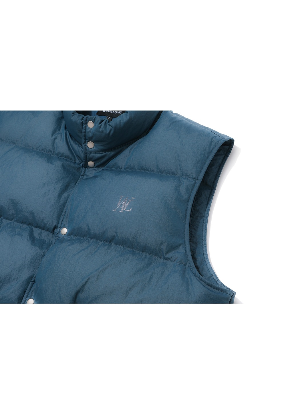 【WOOALONG】 SIGNATURE DOWN VEST : MID BLUE