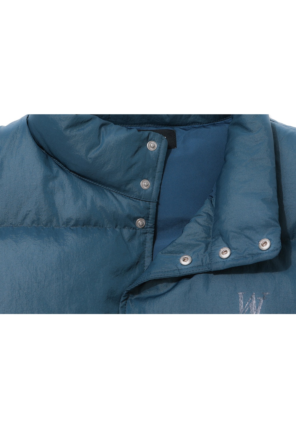 【WOOALONG】 SIGNATURE DOWN VEST : MID BLUE
