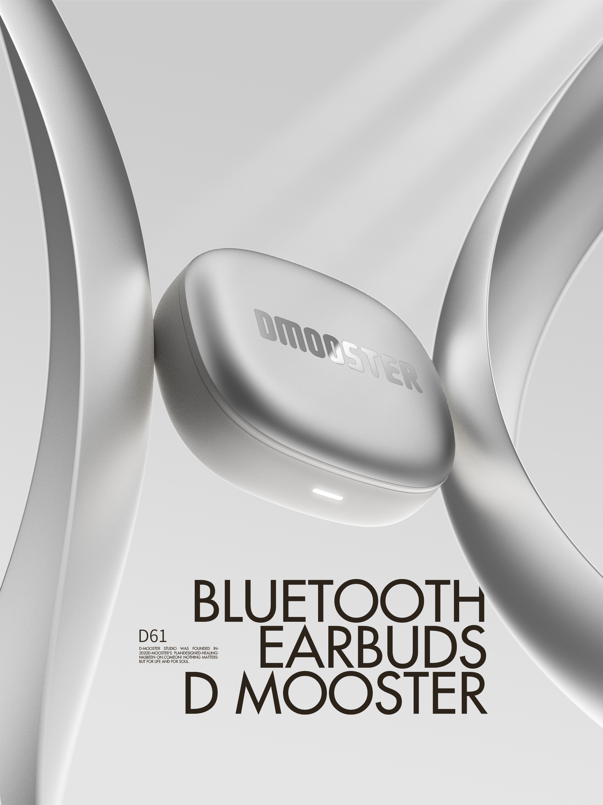 【NEW新登場】DMOOSTER D61 bluetoothワイヤレスイヤホン Bluetooth 5.3 高音質/ワイヤレスヘッドセット