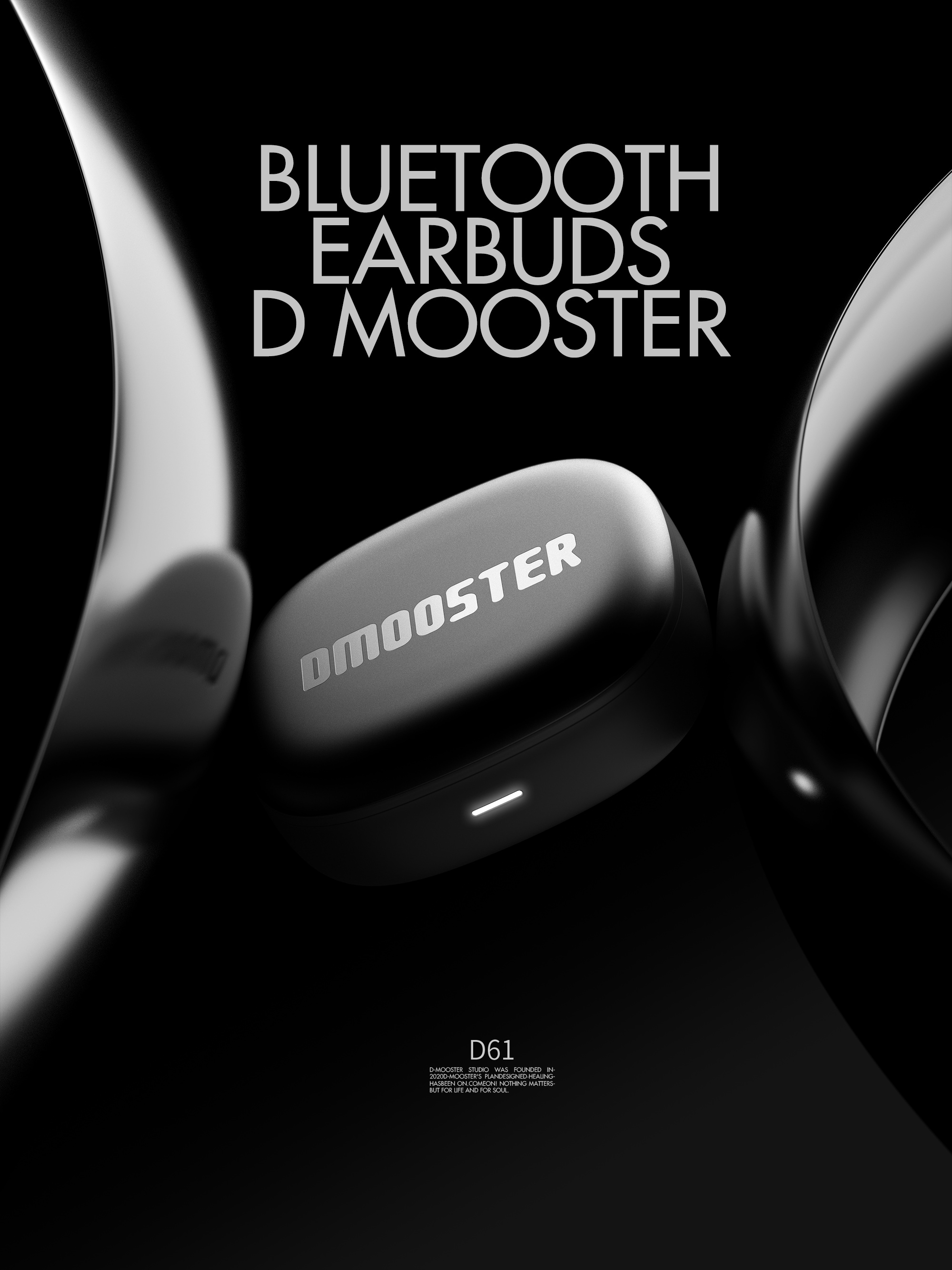 【NEW新登場】DMOOSTER D61 bluetoothワイヤレスイヤホン Bluetooth 5.3 高音質/ワイヤレスヘッドセット