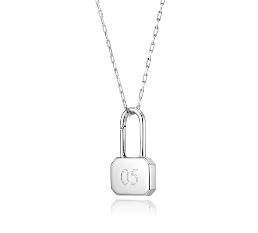 【HYERES LOR】Name rock silver pendant L HYERES LOR] Name rock silver necklace L ネックレス