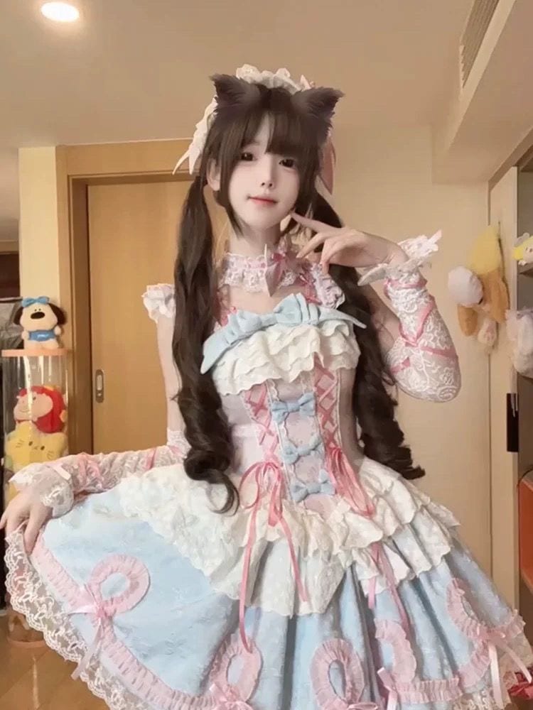 【2枚購入で 3oo円OFF!】甘くてエレガントなかわいいドレスロリータjskドレス重工業ハイエンドパフロリータ 【2枚購入で 3oo円OFF!】甘くてエレガントなかわいいドレスロリータjskドレス重工業ハイエンドパフロリータ