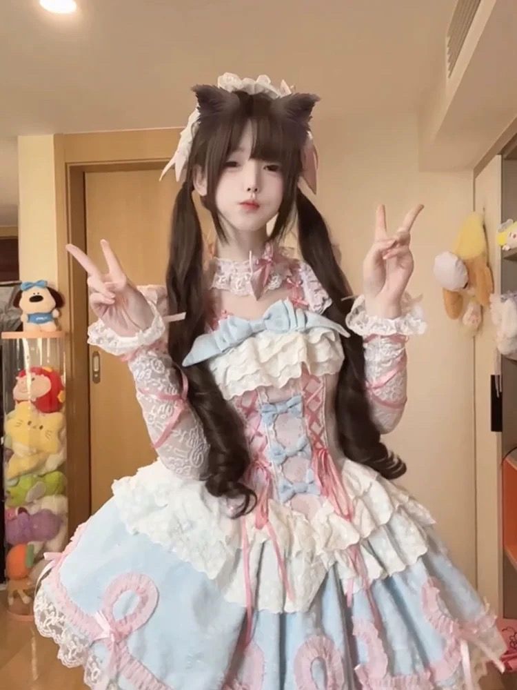 【2枚購入で 3oo円OFF!】甘くてエレガントなかわいいドレスロリータjskドレス重工業ハイエンドパフロリータ 【2枚購入で 3oo円OFF!】甘くてエレガントなかわいいドレスロリータjskドレス重工業ハイエンドパフロリータ