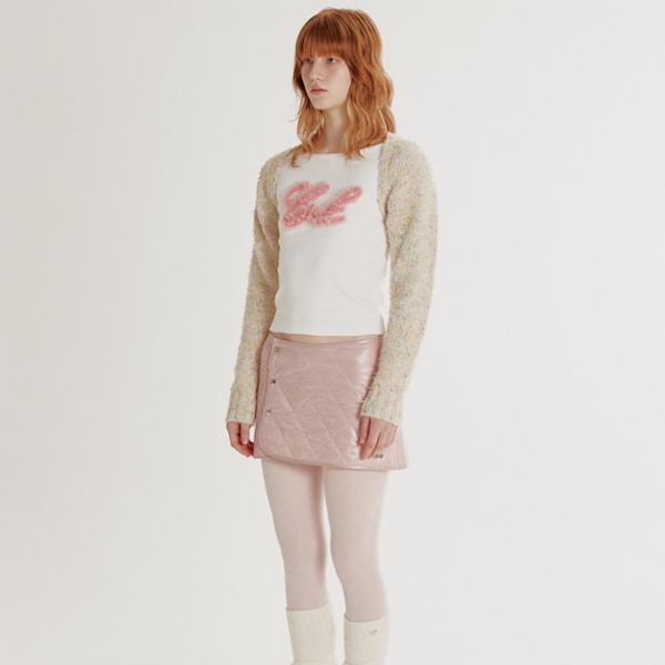 Qoo10 CRANK クランクニットボレロカーディガン 無地