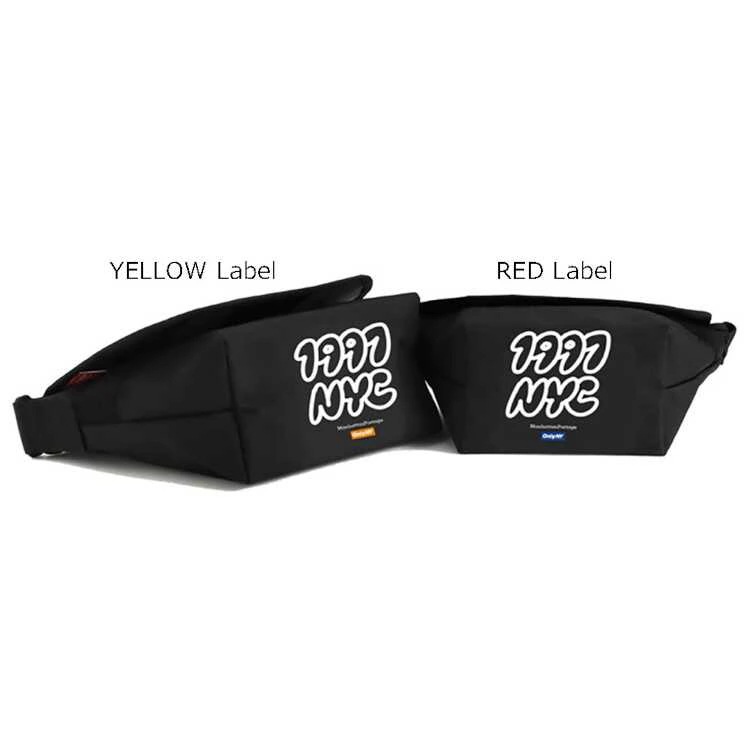 カジュアル メッセンジャーバッグ JR S ONLY NYC YELLOW Label ブラック W34×H21×D14cm #MP1605JRLVLONLYNYC-1000