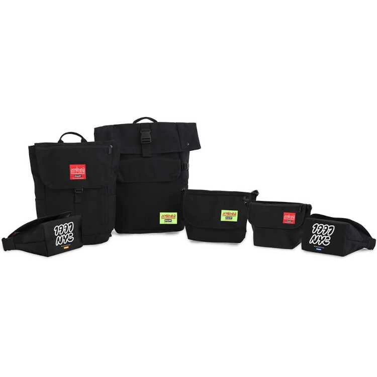 カジュアル メッセンジャーバッグ JR S ONLY NYC YELLOW Label ブラック W34×H21×D14cm #MP1605JRLVLONLYNYC-1000