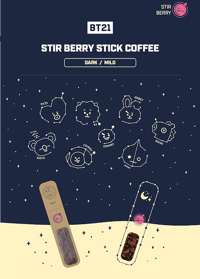 Qoo10] BT21 スターベリー スティック コー : 飲料