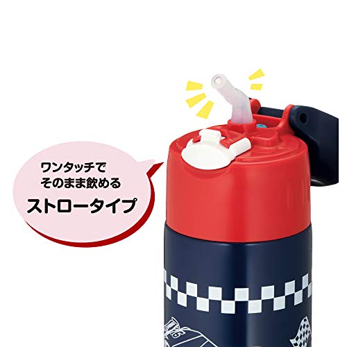 サーモス 水筒 真空断熱ストローボトル 400ml カーズ ネイビーレッド 保冷