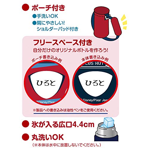 サーモス 水筒 真空断熱ストローボトル 400ml カーズ ネイビーレッド 保冷
