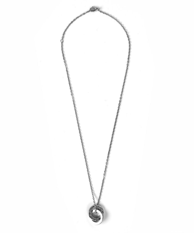 ネックレス メンズ レディース 限定展開 LH-1 ワイド タテガミ ダブルリング サージカルステンレス316L LH-03NE065 ステンレス 【ネコポス】