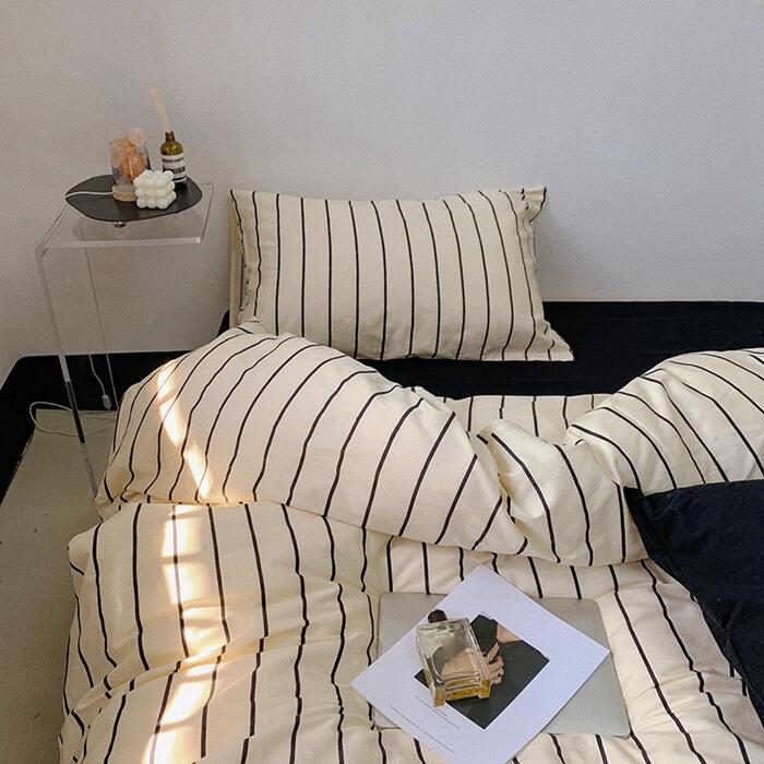 【新品入荷】布団カバーセット 掛ふとんカバー4点セット 3点セット セミダブル シングル コットン100％ 優しい肌触り ベッドカバー 毛玉にならない 布団カバー セット 北欧 おしゃれ マットレス厚