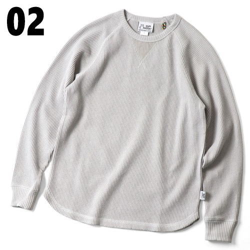 正規品 ワッフルラグランロンTee G433751 02 ライトグレー 04 チャコール 33 ブラウン